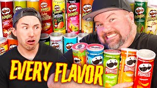 We Eat amp Rank Every Flavor of PRINGLES Chips  Taste Test [upl. by Esirtal]