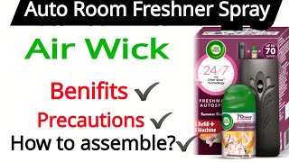 Air wick Auto Spray Room Freshner  Review nishaAhujaThereviewgirl [upl. by Nyrok]