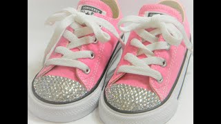 DIY Tutorial How To Bling Out Converse Shoes for Under 10 [upl. by Abeh448]