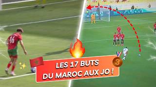 🇲🇦 Les 17 BUTS du MAROC aux JO  ⚽️ [upl. by Lorre995]