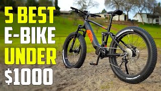 5 Best Electric Bikes Under 1000 2024  Best EBike Under 1000 [upl. by Hamann]