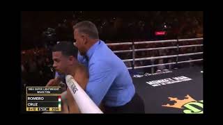 Boxing Isaac pitbull Cruz KOs Rolly Romeo round 8 [upl. by Isdnil660]