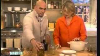 Michael Psilakis promotes quotHow to Roast a Lambquot on Martha Stewart [upl. by Auhel196]