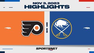 NHL Highlights  Flyers vs Sabres  November 3 2023 [upl. by Sergio812]