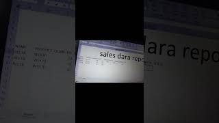 excel sales data report [upl. by Bradlee368]