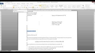 Tutoriel Word Mise en page lettre [upl. by Yahs155]