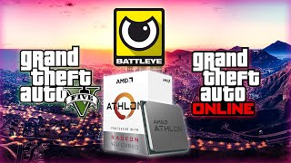 AMD ATHLON 200GE IGPU Benchmark GTA5 and Online with new anticheat 2024 [upl. by Bourke641]