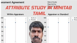 ATTRIBUTE study in MINITAB tamil lams003 [upl. by Enailil]