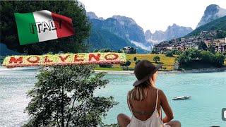 Molveno lake italy july 2024 summar 4K walking tour live [upl. by Anawak]