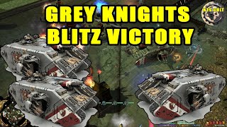 Grey Knights Blitz Victory Rapid 4v4 Battle Against Orks – Dow 2 Codex Gameplay [upl. by Sauder]