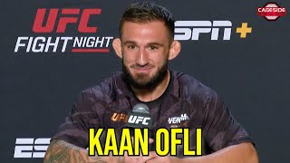 Kaan Ofli On TUF Finale Matchup vs Mairon Santos  UFC Vegas 96 [upl. by Yaniv641]