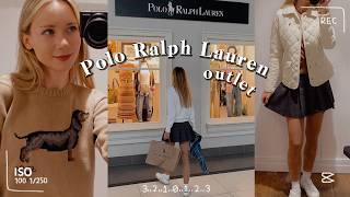 Polo Ralph Lauren Outlet 🍁 autumn shopping vlog [upl. by Ioyal]