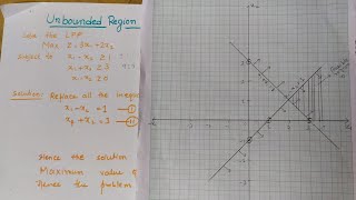 Lec3 Graphical Method Linear Programming Problem  For Unbounded Solution  Operation Research [upl. by Nohsed615]