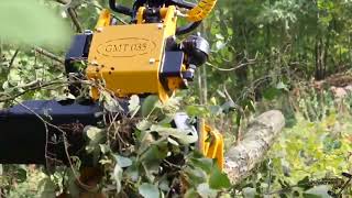 GMT035 compact felling grapple saw for 5 ton Excavators [upl. by Ahsir]