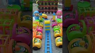 Bhoot wala cartoon bulldozer toys youtubeshorts car bus train jcb sab tractor video [upl. by Ahsienad959]