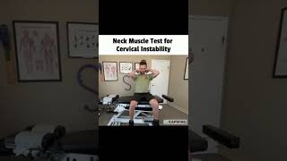 Doctor Tests for Cervical Instability CCI shorts chiropractic patientcare [upl. by Sivrahc]