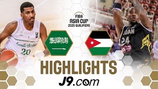 Saudi Arabia 🇸🇦 v Jordan 🇯🇴  J9 Highlights  FIBA Asia Cup 2025 Qualifiers [upl. by Aixela]