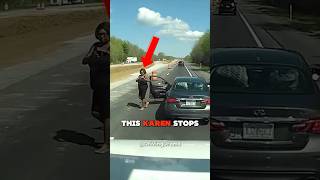 Karen Blocks Traffic During Road Rage Meltdown [upl. by Hite170]