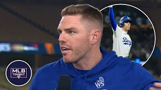 Freddie Freeman talks about the moment he hit a walkoff grand slam in the World Series [upl. by Giulia710]