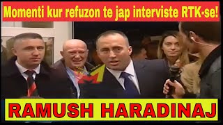 Momenti kur Ramush Haradinaj refuzon intervisten per RTK pas kthimit nga Haga ne vitin 2012 [upl. by Yslehc]