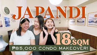 18sqm Condo Budget Makeover✨ Bold Japandi Staycation Vibes💚  by Elle Uy [upl. by Shadow]