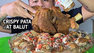 CRISPY PATA AT BALUT  MUKBANG PHILIPPINES  TOL BULOY MUKBANG [upl. by Korie653]