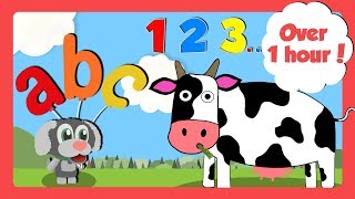 Learning Videos for Toddlers  Counting ABC amp Learn Colours  Learn English For Kids [upl. by Fredi]