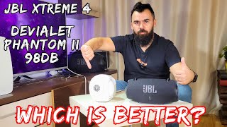 Which is better JBL Xtreme 4 VS Devialet Phantom II 98dB [upl. by Atival]