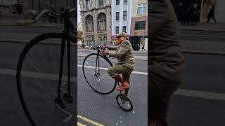 How 🤔 does he get on a penny farthing bike london [upl. by Lara]