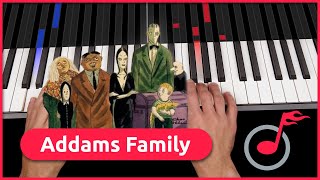 Addams Family Theme auf dem Klavier lernen  music2me [upl. by Delinda867]