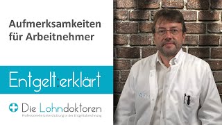 Entgelt erklärt Aufmerksamkeiten für Arbeitnehmer [upl. by Iv]