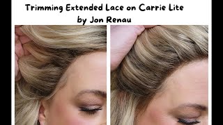 TIP TUESDAY  Extended Lace on a wig bumming you out CUT IT Watch me cut the lace on Carrie Lite [upl. by Kamin]