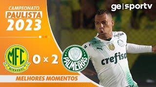 MIRASSOL 0 X 2 PALMEIRAS  MELHORES MOMENTOS  PAULISTA 2023  geglobo [upl. by Eliathan]