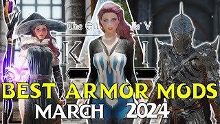 Top 5 Armor Mods for Skyrim from March 2024 [upl. by Mauve]