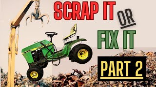 PART 2  Scrap It OR Fix It 1981 John Deere 111 With Briggs Engine Is It Dead [upl. by Keen189]