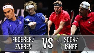 FedererZverev Vs SockIsner  Laver Cup 2018 Highlights HD [upl. by Ia]