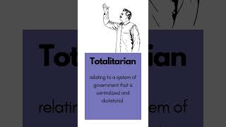 Totalitarian definition english vocabulary learnenglish education learning [upl. by Amikay]