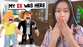 His EX GIRLFRIEND Broke Into Our NEW HOME Roblox Bloxburg Roleplay [upl. by Lasiaf134]