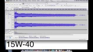 Start up oil comparison 5W30 vs 15W40 [upl. by Ezekiel]