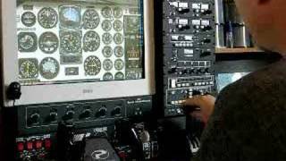 Precision Flight Controls Cirrus II Cat II hardware with FSX [upl. by Treboh]