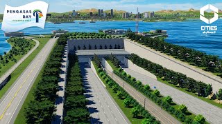 Underwater Tunnel Crossing  Ep 12 Pengasas Bay  Cities Skylines 2 [upl. by Najar]