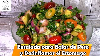 Ensalada para bajar de Peso y Desinflar en Estomago [upl. by Nainatrad402]