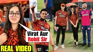 Abhishek Sharma Cute Sister Komal Celebration on Sunrisers Hyderabad 1 Run Win vs Rajasthan Royals [upl. by Feer]