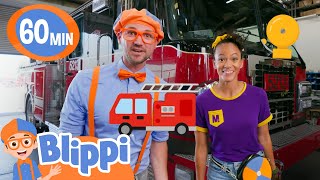 👩‍🚒👨‍🚒Blippi and Meekah Build a Fire Truck🚒🧯  Learning Videos  Moonbug Kids After School [upl. by Aynatan]