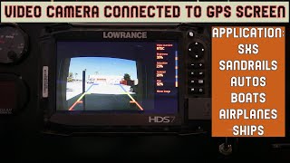 How to install backup camera on Lowrance GPS [upl. by Romalda]