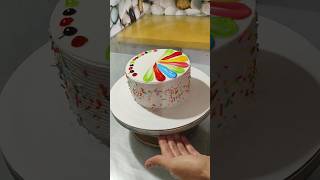 Multi Colour Combination For Birthday Celebration Cake  shorts youtubeshorts [upl. by Teyut700]