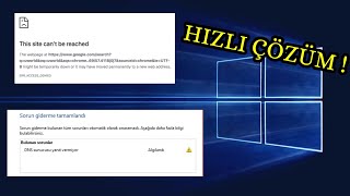 DNS Sunucusu Yanıt Vermiyor HIZLI ÇÖZÜM [upl. by Yeldnarb]