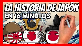 ✅ La historia de JAPÓN en 16 minutos  Resumen rápido y fácil [upl. by Horick874]