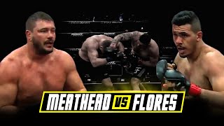 Meathead vs Flores  Boxing In MMA Gloves  Triad Combat [upl. by Ennyl]