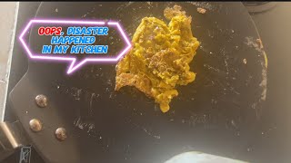 Disaster happened in my kitchenhow food vegetrian viralvideo recipe  trending kitchen [upl. by Nelad896]